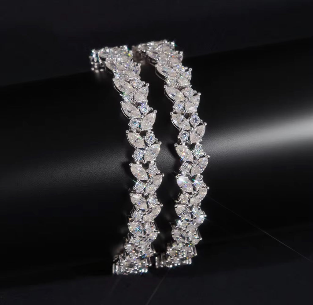 9MM Moissanite Marquise Cut Bracelet
