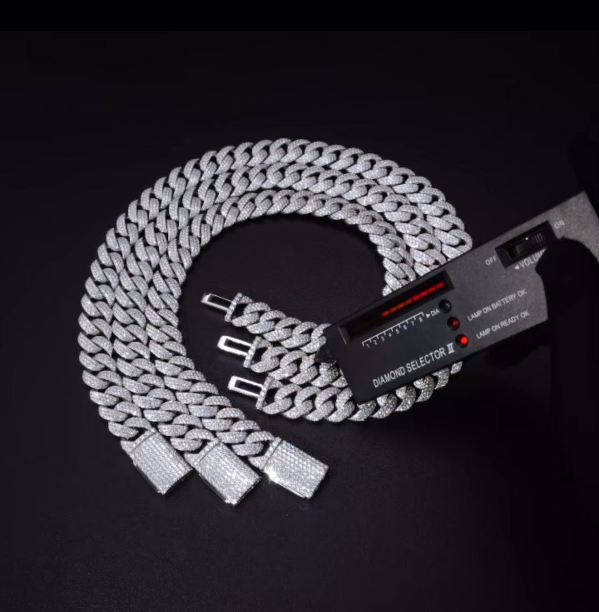 22 MM Moissanite Diamond Cuban Chain