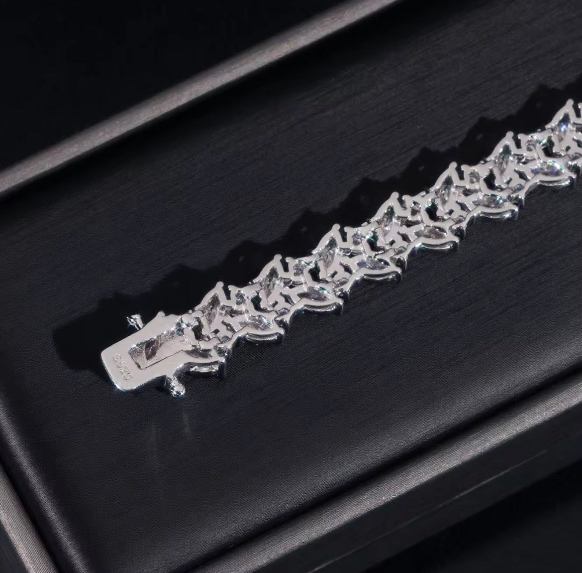 9MM Moissanite Marquise Cut Bracelet